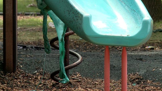 Police: 14-year-old boy taken into custody, suspected of setting playground equipment on fire