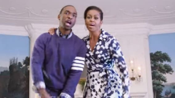 WATCH: First Lady Michelle Obama takes part in rap video promoting academic achievement