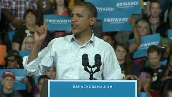 President Obama rallies thousands during Milwaukee campaign stop