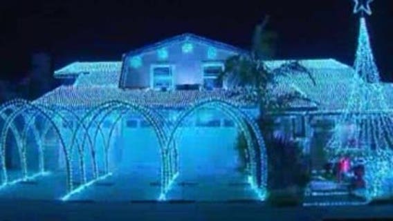 Enormously bright Christmas display drawing complaints in California