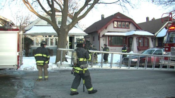 Four people displaced after fire breaks out at home near 16th and Keefe