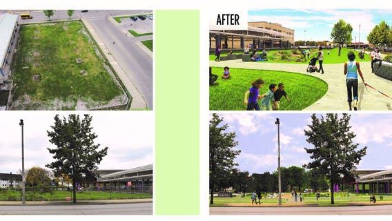 Mayor Barrett unveils plans for new green space next to Fondy Farmers Market