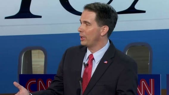 GOP Debate: Governor Walker starts strong out of the gate, but then falls silent