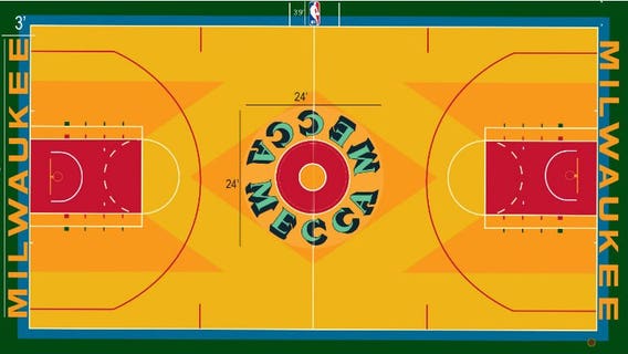 Milwaukee Bucks bring back MECCA court for upcoming "Return to the MECCA" game