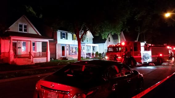 No injuries reported from scene of house fire at 38th & Villard