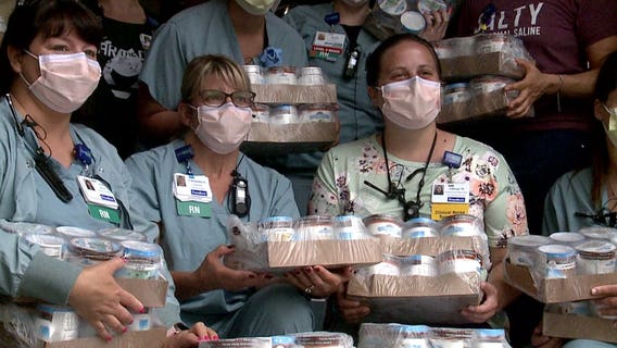 Milwaukee Bucks bring slam dunk of a surprise to nurses: 'We really wanted to say thank you'