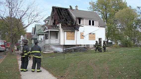 Firefighters called out to 26th and Auer to extinguish flames in vacant home