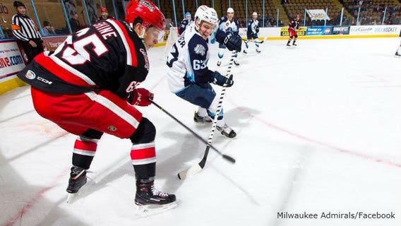 Admirals drop 2nd straight matchup, falling 5-3 to Grand Rapids Griffins
