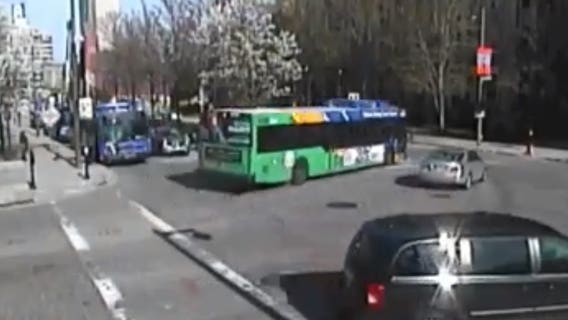 Watch: MCTS bus loses control, crashes into MU building; driver said he couldn't slow down