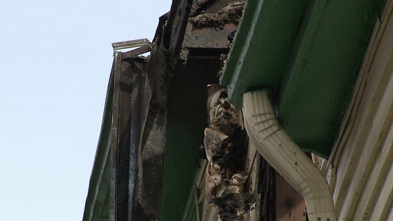 8 families displaced by fire near 34th and Wright; firefighter hurt