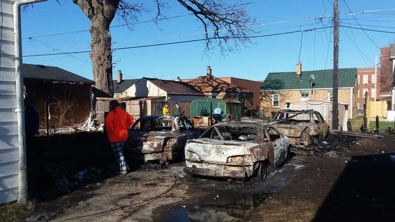 Unattended burning pit starts blaze in Kenosha; at least 11 structures damaged