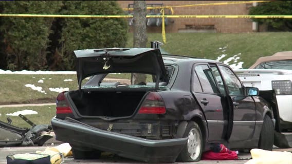 Man, woman in their 60s killed in crash near 80th and Congress; 1 arrested