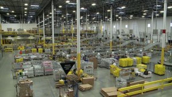 "A lot going on" at Kenosha's Amazon Fulfillment Center on Cyber Monday -- and they're hiring!