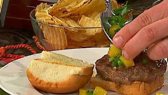 The Beef Lady prepares fancy, gourmet burger recipes