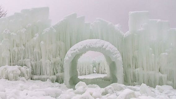Lake Geneva Ice Castles construction begins