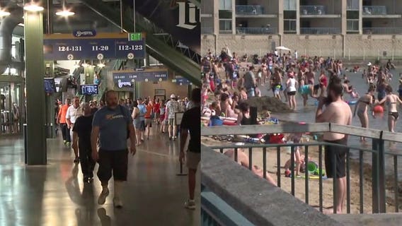 Baseball fans, beachgoers looking to enjoy the outdoors, forced to deal with high heat