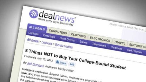 Contact 6 features items to skip while shopping for college