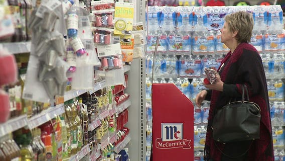 Shoppers at Meijer in Grafton at 6am on Thanksgiving! Some for deal on TVs, some for last-minute groceries