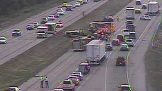 Traffic slowed after two-vehicle wreck on I-94 in Waukesha Co.