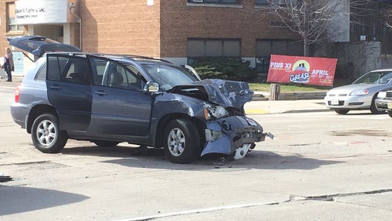 Milwaukee Fire Dept.: Collision between 3 vehicles sends 4 people to hospital