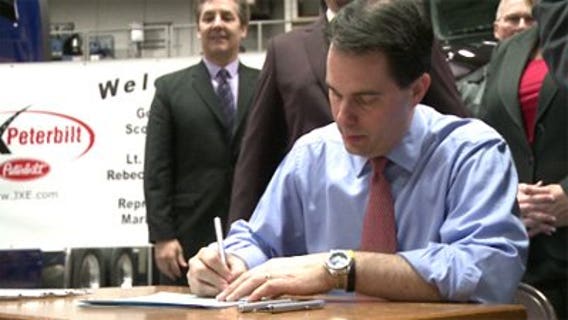 Gov. Walker signs worker training bill in Oak Creek
