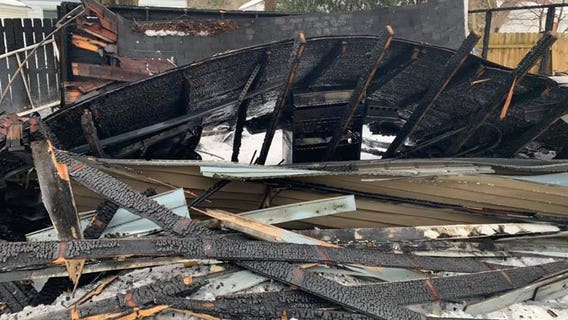 Firefighters called out to fully involved garage fire in Whitefish Bay