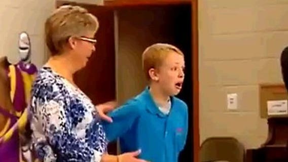 South Carolina soldier surprises son during school assembly