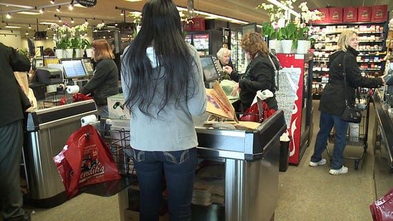 "It's crazy:" Malls, stores, grocery stores packed as shoppers pick up last-minute Christmas items