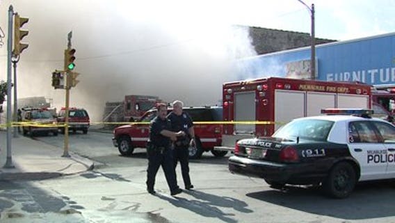 Five-alarm fire creates challenges in neighborhood
