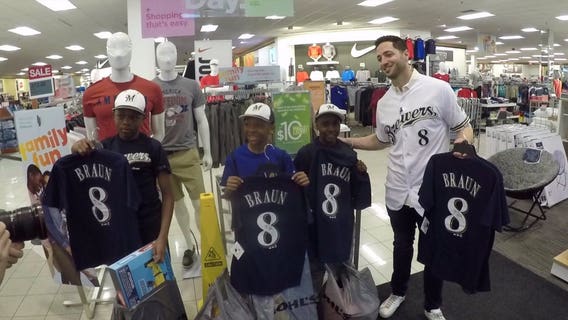 'I was amazed:' 5 lucky kids get $500 Kohl's shopping spree alongside Ryan Braun