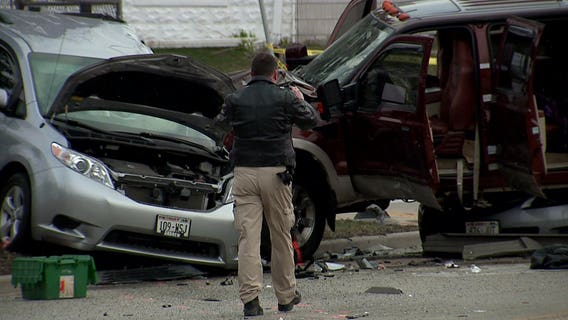 Police review surveillance video after crash allegedly involving MFD firefighter that killed two