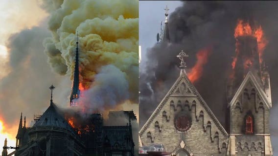 'Gave me chills:' Notre Dame, Milwaukee's Trinity Lutheran, both burned during renovations