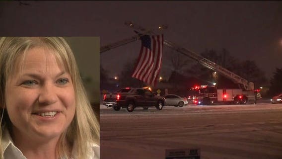 Honor Guard raises ladder, flies flag as MFD lieutenant who died of cancer laid to rest