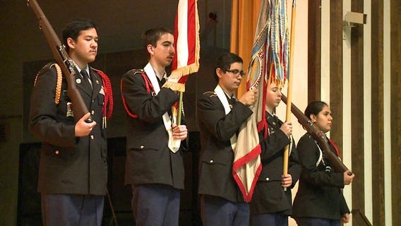 "Cool opportunity:" MPS Hamilton High School unit the official color guard of the Democratic debate