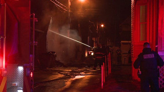 Trash fire spreads to 2-car garage on Milwaukee's south side