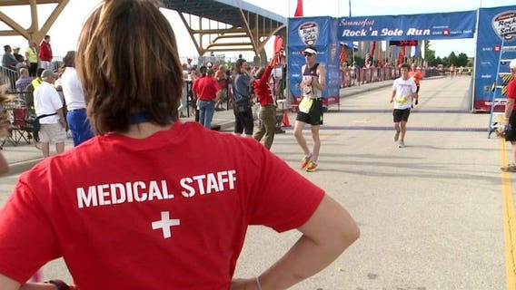 "A lot of water:" Rock 'n Sole Run takes extra safety precautions in extreme heat