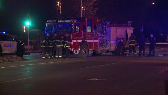 Driver going 70-80 mph with lights off before striking MFD truck, firearm and drugs recovered