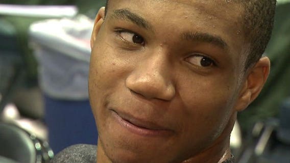 "The feeling is great:" Rookie Giannis Antetokounmpo helps Bucks make the NBA playoffs