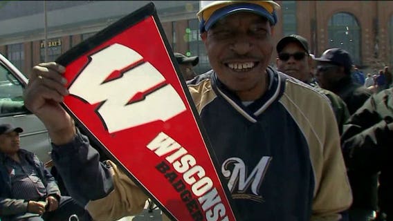 "It's a special day!" Double delight for tailgating Brewers fans; a big Badgers game Monday night!