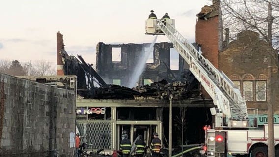 3-story building near MLK and Clarke collapses during fire: 'Extremely hazardous'