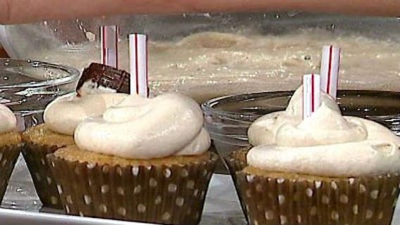 Seafood Salad, Root Beer Float Cupcakes