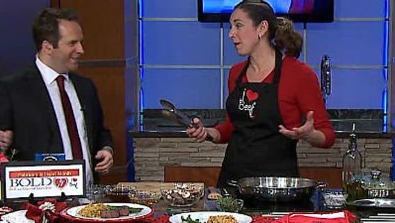 The Beef Lady prepares delicious steak meals