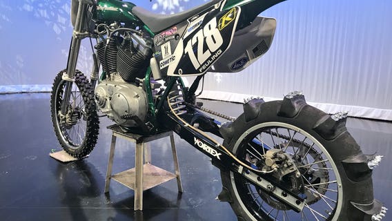 A motorcycle you can ride in the snow...