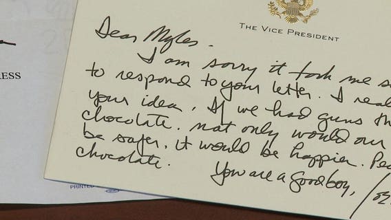 Second grader gets handwritten letter from Vice President Biden