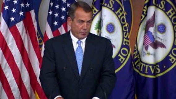 Boehner warns GOP against 'spiking the ball' on health care ruling