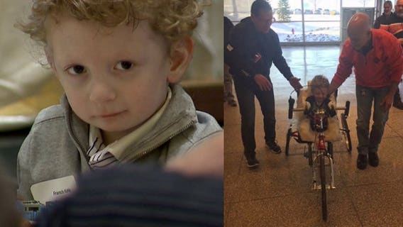 'In tears and in awe:' 4-year-old boy determined to ride a bike will receive one-of-a-kind trike