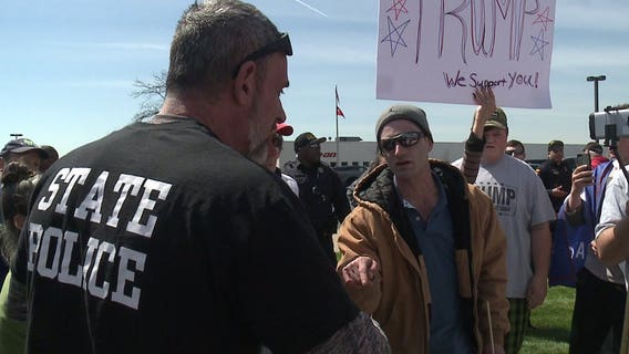 "People get so enraged:" President Trump supporters, protesters clash during visit to Kenosha