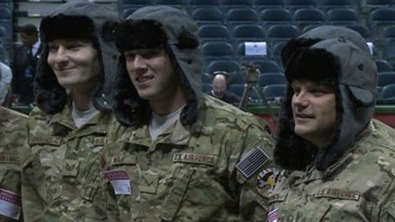 War veterans take in Milwaukee Bucks game for free
