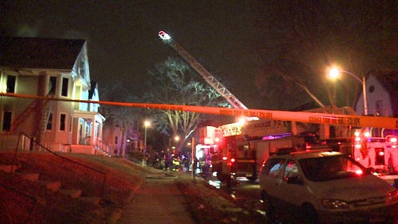 Vacant house fire near 33rd and Brown causes damage to neighboring home