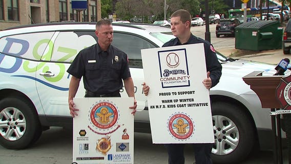 Warm Up Winter: MFD officials collect donations to buy winter coats for kids in need